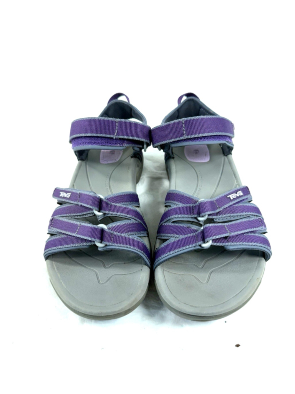 Teva Tirra Sandals Women 7 Purple Gray Strappy Adjustable Hiking Shoes